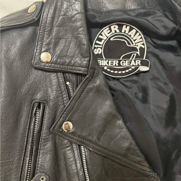 Leather biker jacket - Picture 2 of 5